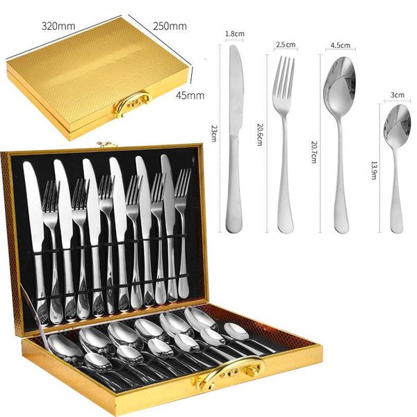 dinnerware sets golden titanium plated matte brushed stainless steel gift box 24 piece set steak cutlery spoon western tableware
dinnerware sets golden titanium plated matte brushed stainless steel gift box 24 piece set steak cutlery spoon western tableware