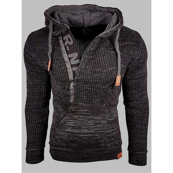 2021autumn and winter 2020 new menswear mixed color hooded pullover long sleeve sweater, Black
2021autumn and winter 2020 new menswear mixed color hooded pullover long sleeve sweater, Black