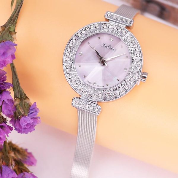 wristwatches julius women's watch lady's japan quartz hours fine fashion clock bracelet stainless steel shell shiny girl's bi, Slivery;brown
wristwatches julius women's watch lady's japan quartz hours fine fashion clock bracelet stainless steel shell shiny girl's bi, Slivery;brown