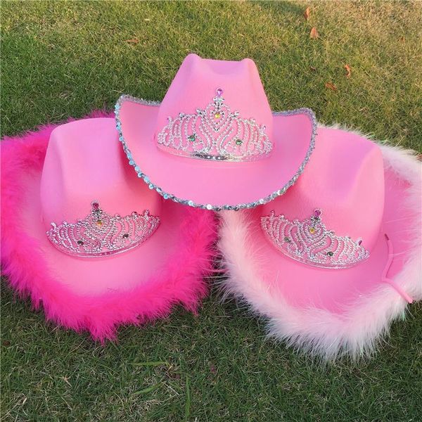wide brim hats 2021 western style tiara cowgirl hat for women girl pink cowboy cap holiday cute funny costume party, Blue;gray
wide brim hats 2021 western style tiara cowgirl hat for women girl pink cowboy cap holiday cute funny costume party, Blue;gray