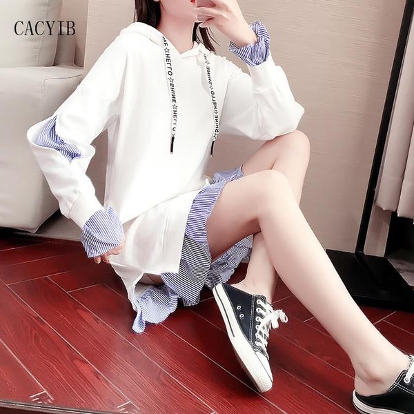 winter lazy hooded dress 2021 korean version plus cashmere medium long fashion loose hoodie trend casual dresses, Black;gray
winter lazy hooded dress 2021 korean version plus cashmere medium long fashion loose hoodie trend casual dresses, Black;gray