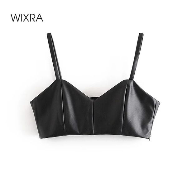 wixra women's crop pu faux leather camisole female tank ladies sleeveless solid strap high street 210407, White
wixra women's crop pu faux leather camisole female tank ladies sleeveless solid strap high street 210407, White