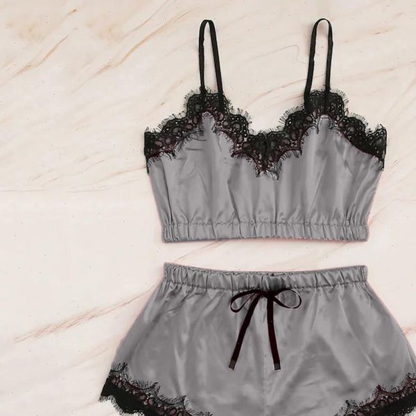 pajamas set de mujer women sleepwear femme pijamas nightwear pyjamas lace sleeveless bras amp pants, Black;red
pajamas set de mujer women sleepwear femme pijamas nightwear pyjamas lace sleeveless bras amp pants, Black;red