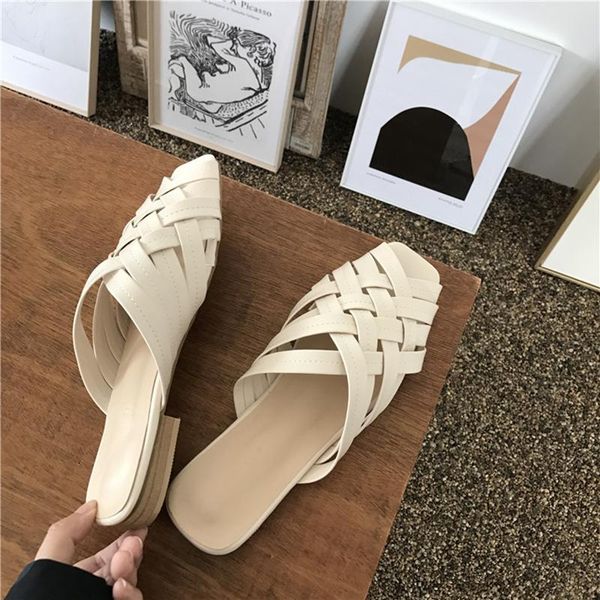 slippers brand handmade knitted flats women square toe slides sewing hollow-out flipflops peep narrow band hausschuhe femme, Black
slippers brand handmade knitted flats women square toe slides sewing hollow-out flipflops peep narrow band hausschuhe femme, Black