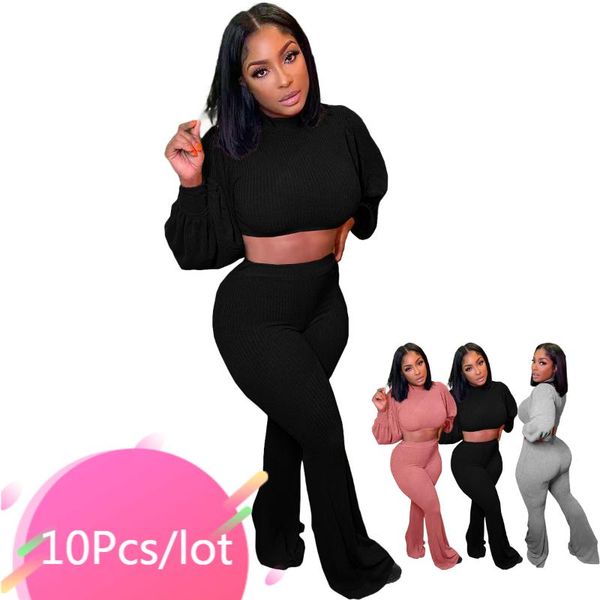 women's two piece pants 10pcs bulk items wholesale lots casual womens ribbed set puff sleeve crop full flare 2021 women fall outfit, White
women's two piece pants 10pcs bulk items wholesale lots casual womens ribbed set puff sleeve crop full flare 2021 women fall outfit, White