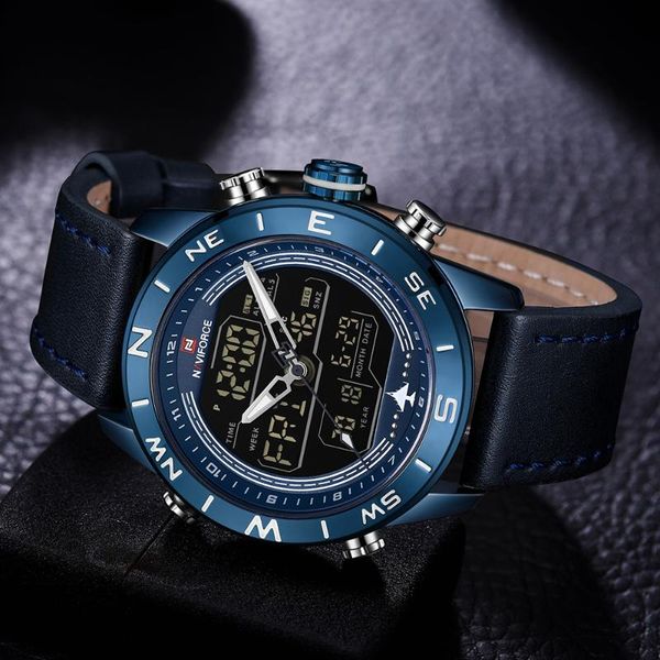wristwatches naviforce men's sports watches men leather digital led army military quartz watch male clock man relogio masculino 2021 91, Slivery;brown
wristwatches naviforce men's sports watches men leather digital led army military quartz watch male clock man relogio masculino 2021 91, Slivery;brown