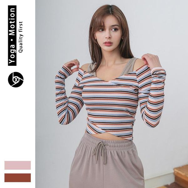 workout for women ins 2021 spring crop bare shoulders long sleeve shirt yoga outfit
workout for women ins 2021 spring crop bare shoulders long sleeve shirt yoga outfit