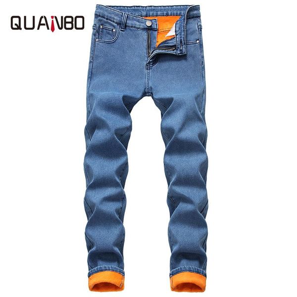 men's winter plus velvet composite warm jeans 2021 straight slim fit casual black blue 40 42
men's winter plus velvet composite warm jeans 2021 straight slim fit casual black blue 40 42