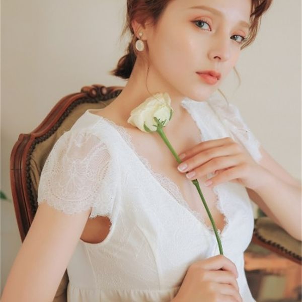women's sleepwear summer pyjamas set thin pajamas female princess style v-neck lace short sleeve shorts suit home wear pijamas women 20, Black;red
women's sleepwear summer pyjamas set thin pajamas female princess style v-neck lace short sleeve shorts suit home wear pijamas women 20, Black;red