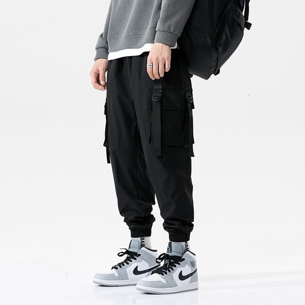 men's pants ribbons streetwear cargo autumn hip hop joggers overalls black fashions baggy male trousers qfsm
men's pants ribbons streetwear cargo autumn hip hop joggers overalls black fashions baggy male trousers qfsm