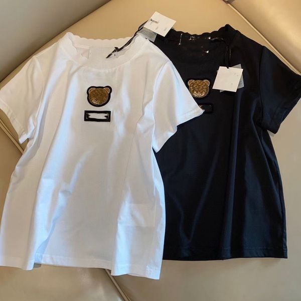 summer 21 mojia cartoon head embroidery lace ruffle round neck pullover t-shirt casual loose short sleeve fashion, White
summer 21 mojia cartoon head embroidery lace ruffle round neck pullover t-shirt casual loose short sleeve fashion, White