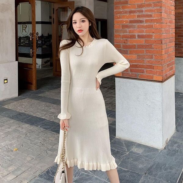 casual dresses vintage bodycon knitted mermaid dress midi korean long sleeve solid black vestido para mujer edible tree robe fem, Black;gray
casual dresses vintage bodycon knitted mermaid dress midi korean long sleeve solid black vestido para mujer edible tree robe fem, Black;gray