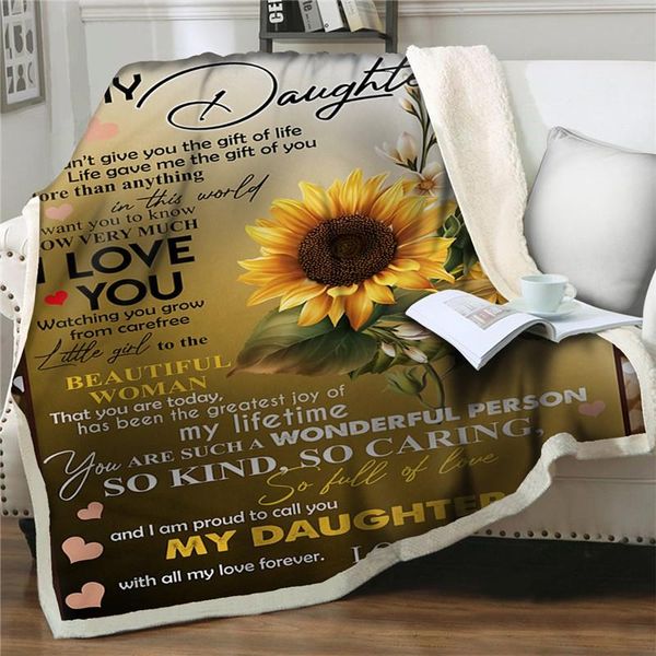 blankets soft flannel to my daughter message letter quilts blanket sunflower printed home textiles bedding express love
blankets soft flannel to my daughter message letter quilts blanket sunflower printed home textiles bedding express love