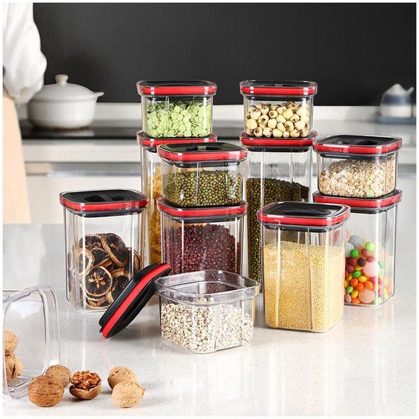 storage bottles & jars 3pcs food container plastic cereal dispenser kitchen accessories refrigerator box transparent with lid for spices
storage bottles & jars 3pcs food container plastic cereal dispenser kitchen accessories refrigerator box transparent with lid for spices