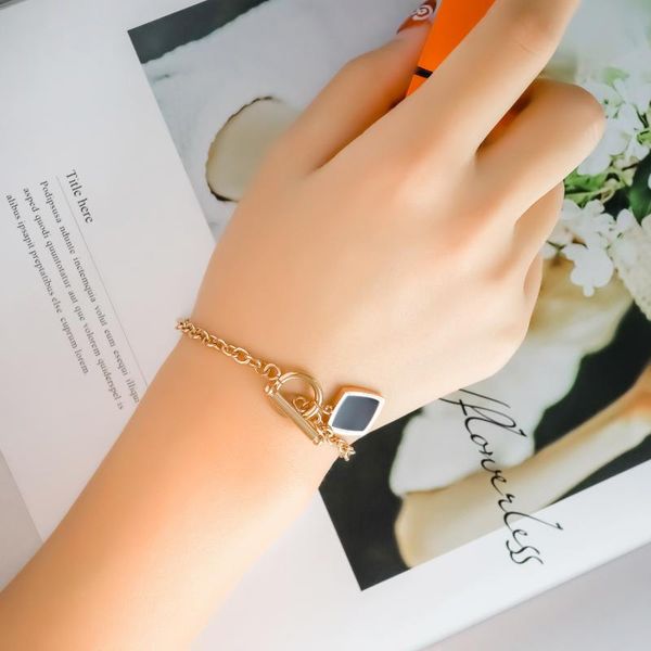 charm bracelets korean fashion simple black cake titanium steel rose plated gold bracelet classic love fine o-chain, Golden;silver
charm bracelets korean fashion simple black cake titanium steel rose plated gold bracelet classic love fine o-chain, Golden;silver