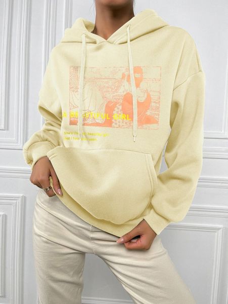 slogan & figure graphic kangaroo pocket drop shoulder drawstring thermal hoodie 04hz#, White;black
slogan & figure graphic kangaroo pocket drop shoulder drawstring thermal hoodie 04hz#, White;black
