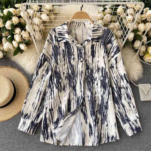 women's fashion irregular ripple loose fit shirt long sleeve casual blouse camisas mujer harajuku clothes q626 210527, White
women's fashion irregular ripple loose fit shirt long sleeve casual blouse camisas mujer harajuku clothes q626 210527, White