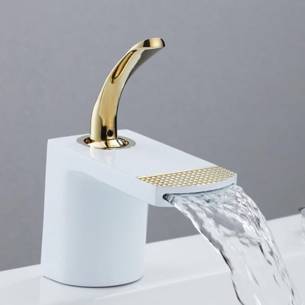bathroom faucet brass waterfall sink single hole handle and cold deck mounted, white, black, gold, silver faucets
bathroom faucet brass waterfall sink single hole handle and cold deck mounted, white, black, gold, silver faucets