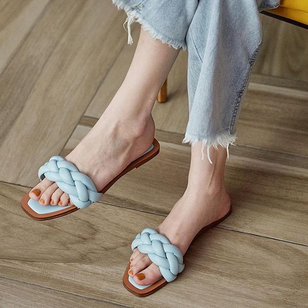 brand designer summer outdoor slipper women beach flat sandals slides square toe weave low heel slippers, Black
brand designer summer outdoor slipper women beach flat sandals slides square toe weave low heel slippers, Black