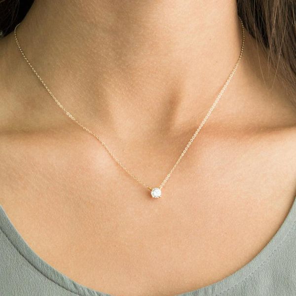 pendant necklaces trendy simple smalle fresh collarbone necklace for women elegant shiny white zircon women's party jewelry, Silver
pendant necklaces trendy simple smalle fresh collarbone necklace for women elegant shiny white zircon women's party jewelry, Silver