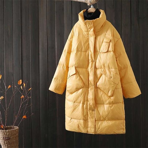 ailegogo winter women thick warm white down long jacket casual female loose fit stand collar zipper pocket coat snow outwear 211011, Black
ailegogo winter women thick warm white down long jacket casual female loose fit stand collar zipper pocket coat snow outwear 211011, Black