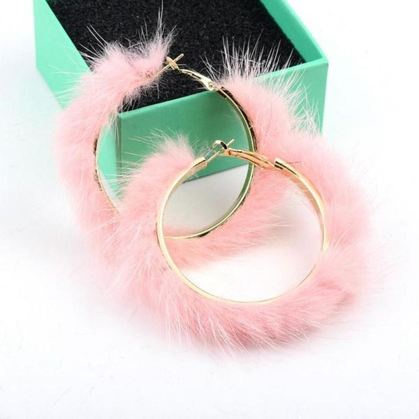 hoop & huggie earrings faux mink hair dangle all match plush large circle attractive women, Golden;silver
hoop & huggie earrings faux mink hair dangle all match plush large circle attractive women, Golden;silver