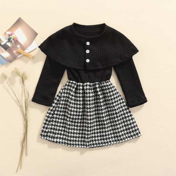 girl's dresses 2 pcs toddler casual dress girls color block houndstooth pattern long sleeve round clothes sets with button shawl, Red;yellow
girl's dresses 2 pcs toddler casual dress girls color block houndstooth pattern long sleeve round clothes sets with button shawl, Red;yellow