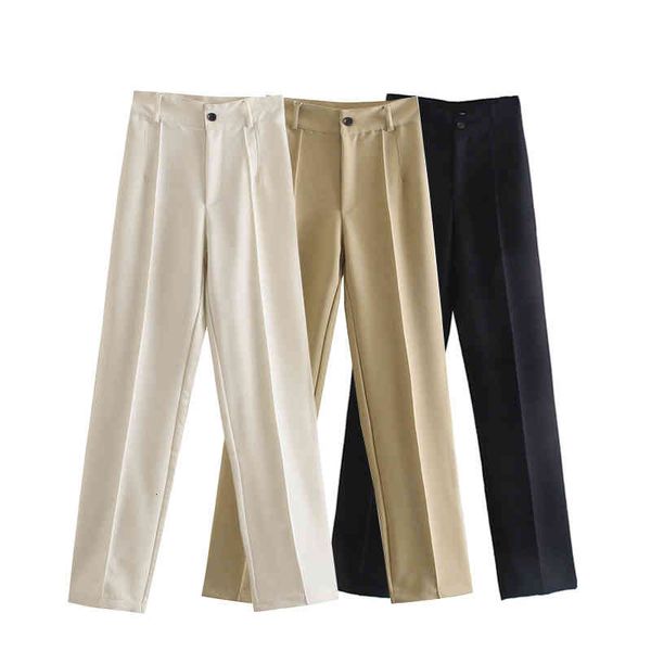 women's pants & capris za women wide high waist summer trousers female black casual streetwear woman loose funky beige pant lni3, Black;white
women's pants & capris za women wide high waist summer trousers female black casual streetwear woman loose funky beige pant lni3, Black;white