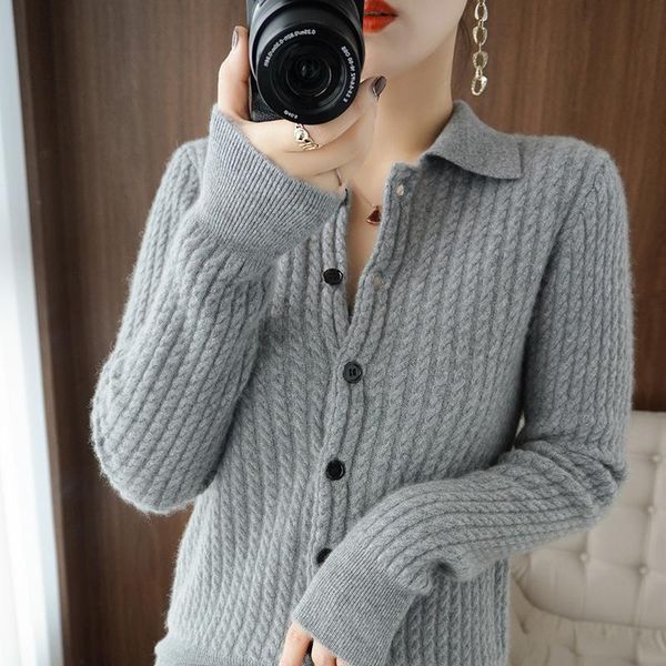 women's knits & tees autumn and winter cashmere sweater women collar cardigan 100% pure wool twist knit coat plus size, White
women's knits & tees autumn and winter cashmere sweater women collar cardigan 100% pure wool twist knit coat plus size, White