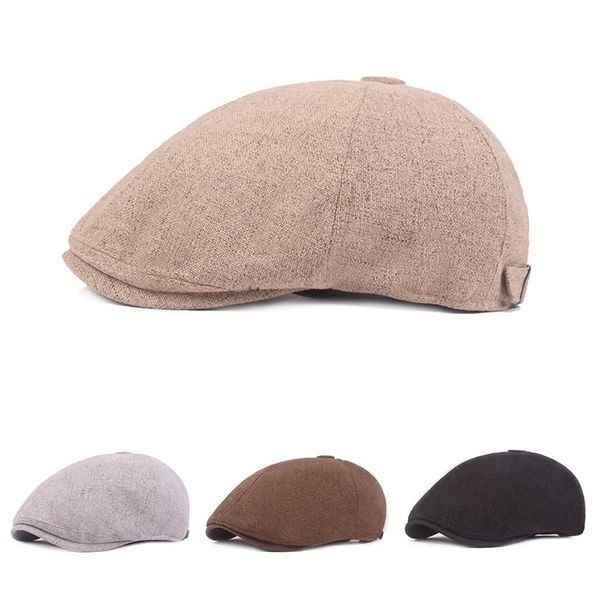casual men's berets cap golf driving uv protection flat cotton linen peaked outdoor hiking sports hat fashion visors hats, Black;white
casual men's berets cap golf driving uv protection flat cotton linen peaked outdoor hiking sports hat fashion visors hats, Black;white