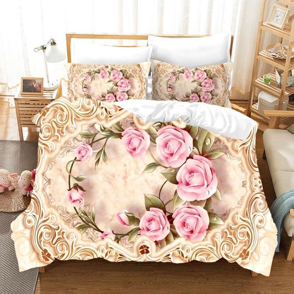 bedding sets pink rose set flower elegant fashion 3d print comforter luxury king single size duvet cover home textile decor
bedding sets pink rose set flower elegant fashion 3d print comforter luxury king single size duvet cover home textile decor