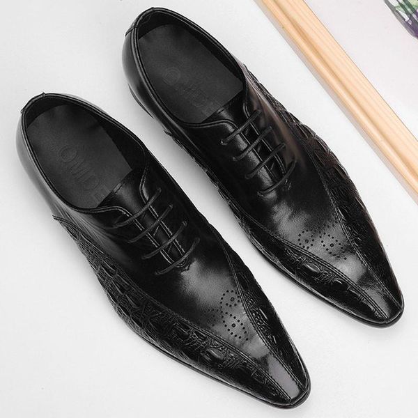 dress shoes 2021 mens formal crocodile pattern oxford genuine leather 100% real wedding party, Black
dress shoes 2021 mens formal crocodile pattern oxford genuine leather 100% real wedding party, Black