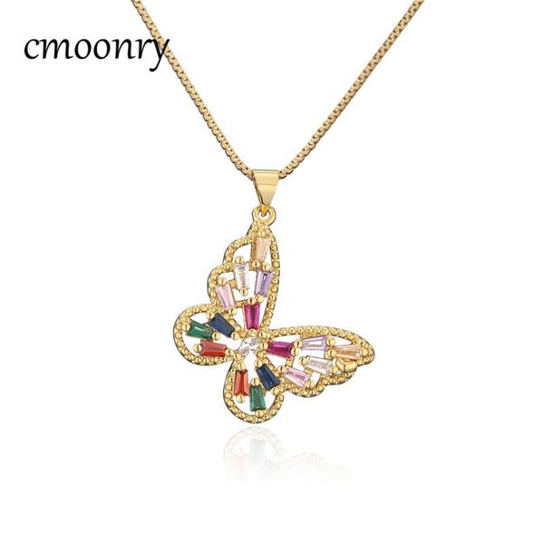 pendant necklaces cmoonry fashion gold color butterfly necklace for women girl luxury cubic zirconia copper jewelry female accessories, Silver
pendant necklaces cmoonry fashion gold color butterfly necklace for women girl luxury cubic zirconia copper jewelry female accessories, Silver