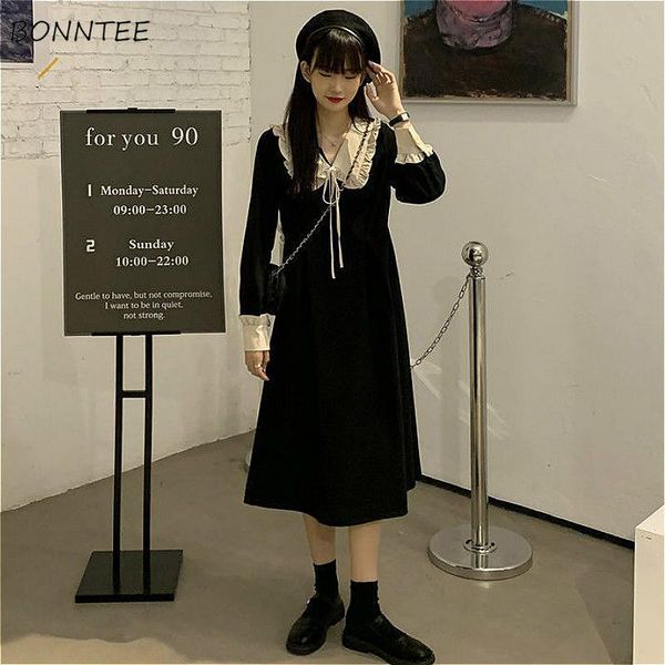 casual dresses long sleeve dress women black all-match college preppy patchwork vintage v-neck spring empire vestidos oversized sweet ins mi, Black;gray
casual dresses long sleeve dress women black all-match college preppy patchwork vintage v-neck spring empire vestidos oversized sweet ins mi, Black;gray