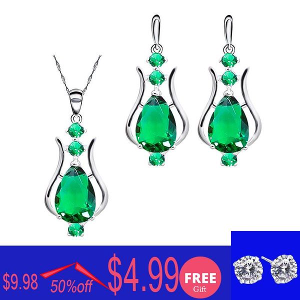 sterling silver jewelry green emerald necklace dangle earrings for women costume sets gift bracelet, &, Black
sterling silver jewelry green emerald necklace dangle earrings for women costume sets gift bracelet, &, Black