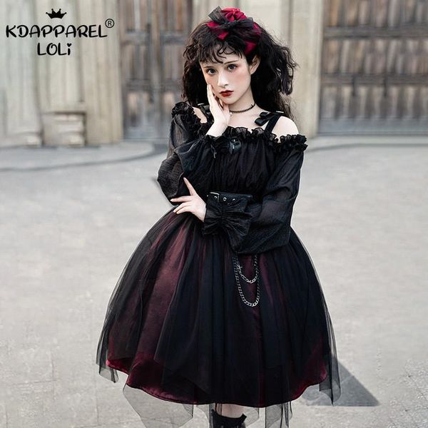 casual dresses vintage women loilta op sweet lovely girls high waist long sleeve ruffles belt chain cosplay party birthday original, Black;gray
casual dresses vintage women loilta op sweet lovely girls high waist long sleeve ruffles belt chain cosplay party birthday original, Black;gray