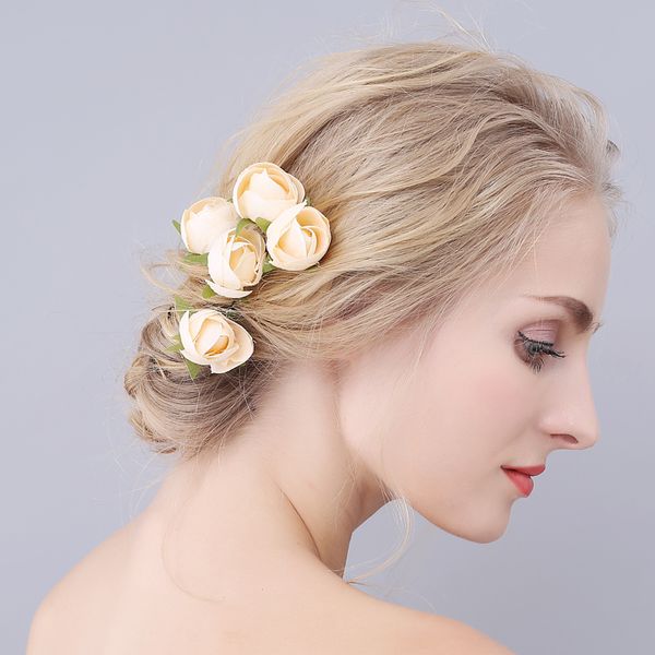 o915 exquisite women headpiece set cloth-rose flower hairnips wedding perform girl's hairpins 5pcs headdress, Silver
o915 exquisite women headpiece set cloth-rose flower hairnips wedding perform girl's hairpins 5pcs headdress, Silver