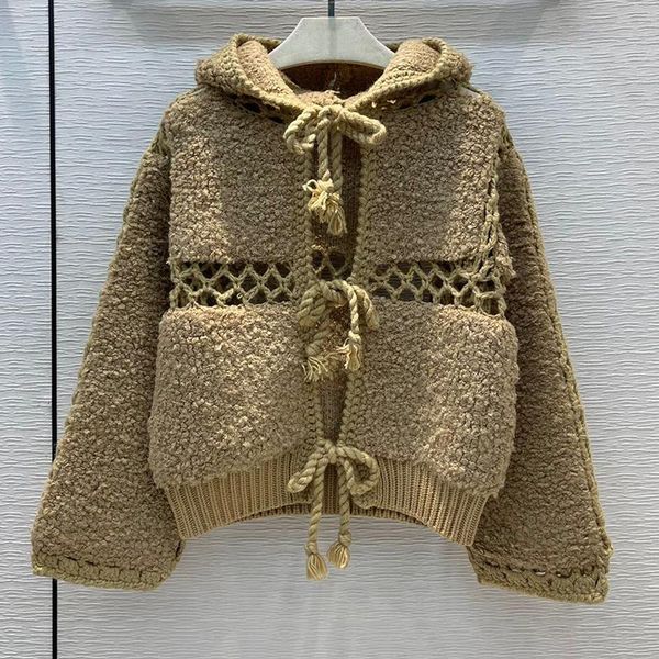 women's knits & tees 2021 autumn winter casual fleece wool blended hollow out short cardigan women hooded braids tie buckle swea, White
women's knits & tees 2021 autumn winter casual fleece wool blended hollow out short cardigan women hooded braids tie buckle swea, White