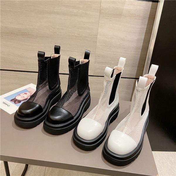 2021 summer short tube thick bottom mh breathable chimney boots mona the same cowhide muffin and martin, Black
2021 summer short tube thick bottom mh breathable chimney boots mona the same cowhide muffin and martin, Black