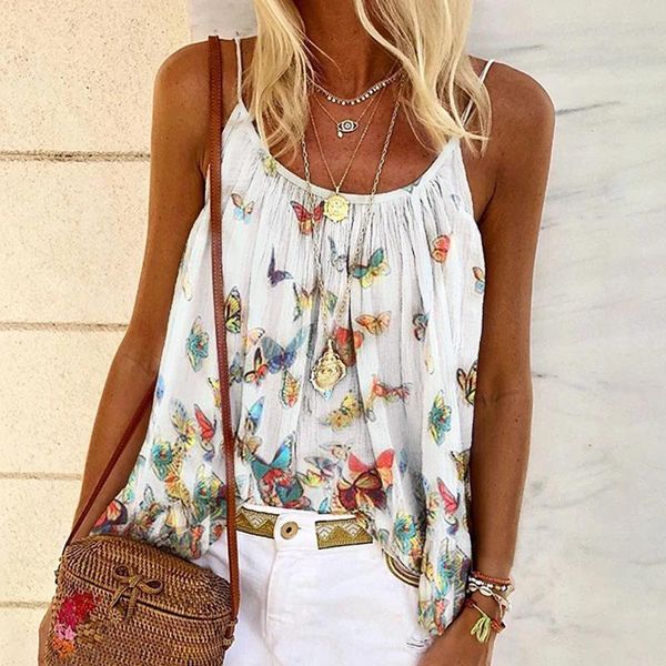 women's tanks & camis womens loose suspenders tank fashion cute flower printed summer s-5xl, White
women's tanks & camis womens loose suspenders tank fashion cute flower printed summer s-5xl, White