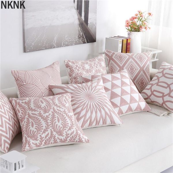 cushion/decorative pillow solid geometric cushion cover pink gray blue decorative sofa cushions throw pillows cotton covers 45x45 pillowcase
cushion/decorative pillow solid geometric cushion cover pink gray blue decorative sofa cushions throw pillows cotton covers 45x45 pillowcase
