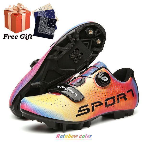 cycling footwear rainbow color-changing mountain non-slip shoes, road shoes with lock, non-locking rubber sole, Black
cycling footwear rainbow color-changing mountain non-slip shoes, road shoes with lock, non-locking rubber sole, Black
