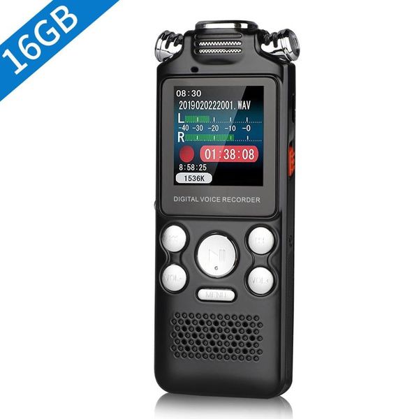 professional stereo handheld digital recorder 16g voice activated 1536kbps sound audio with playback
professional stereo handheld digital recorder 16g voice activated 1536kbps sound audio with playback