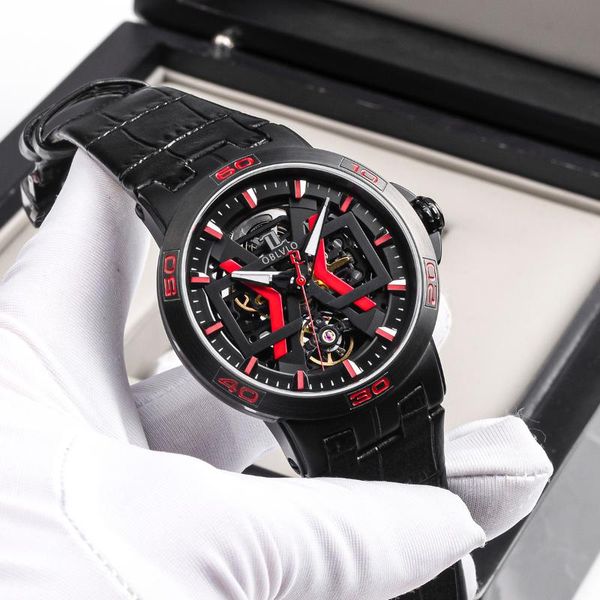 design all black automatic watches with skeleton dial leather strap waterproof big watch um wristwatches, Slivery;brown
design all black automatic watches with skeleton dial leather strap waterproof big watch um wristwatches, Slivery;brown