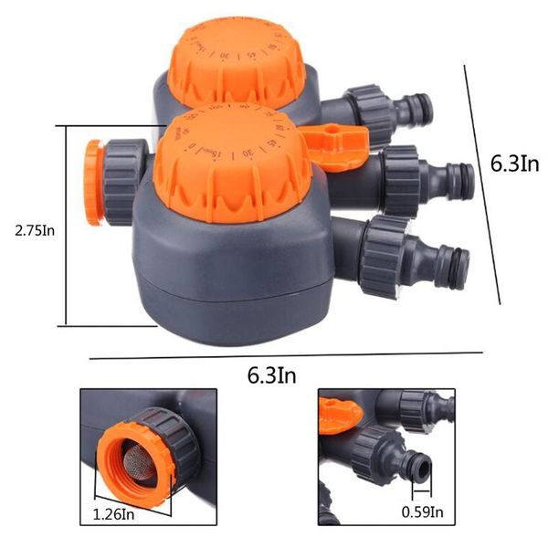 garden irrigation control system mechanical watering timer 3 head controller equipments 
garden irrigation control system mechanical watering timer 3 head controller equipments