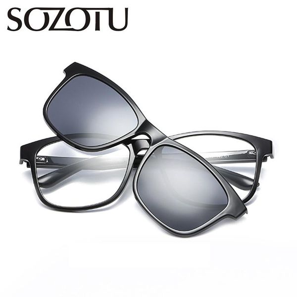 fashion sunglasses frames optical eyeglasses frame men women clip on magnets polarized glasses spectacle for male female yq132, Black
fashion sunglasses frames optical eyeglasses frame men women clip on magnets polarized glasses spectacle for male female yq132, Black