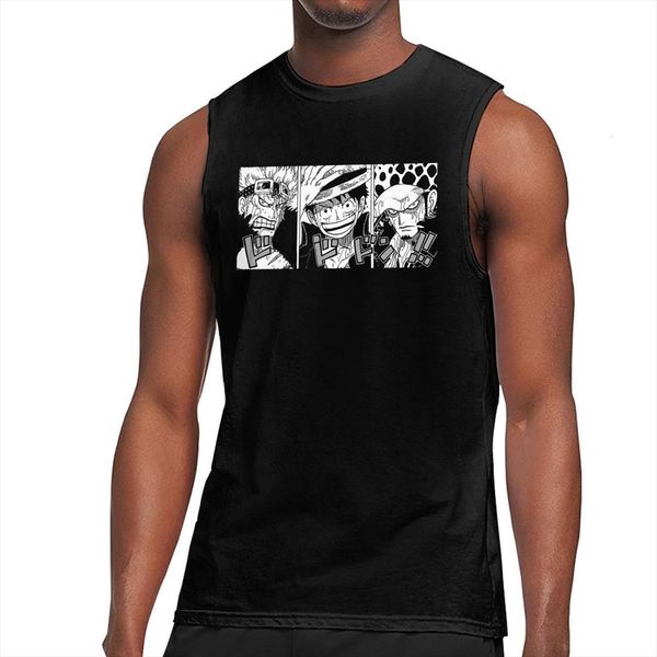 one piece anime wano mens luffy law tank hip hop men musculation vest shirt running undershirt casual streetwear, White;black
one piece anime wano mens luffy law tank hip hop men musculation vest shirt running undershirt casual streetwear, White;black