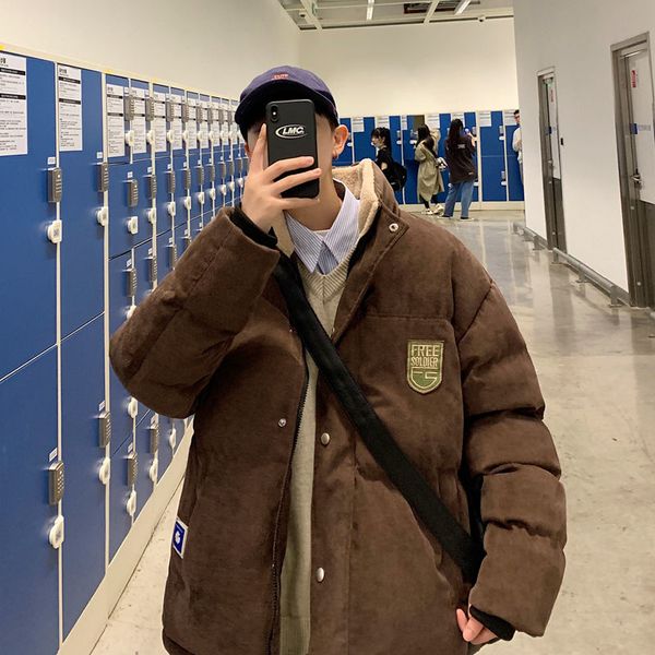 corduroy thicken oversize men's winter jacket casual fashion men parka harajuku streetwear branded men padded coat, Black
corduroy thicken oversize men's winter jacket casual fashion men parka harajuku streetwear branded men padded coat, Black