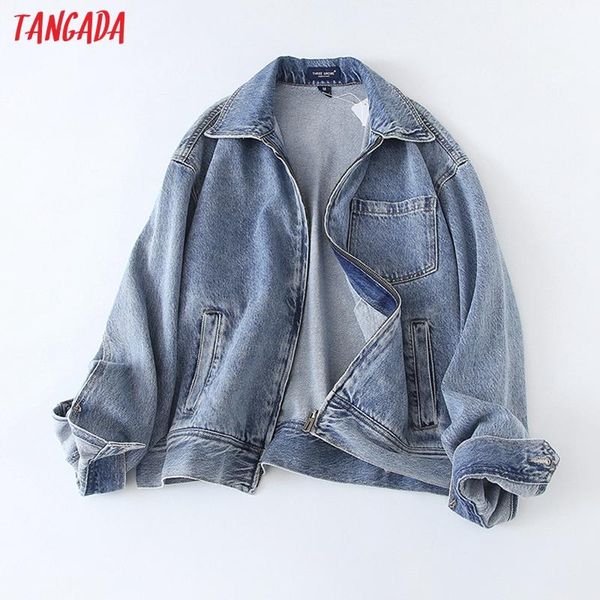 women's jackets tangada women oversized denim coats jacket loose long sleeves pocket 2021 ladies elegant autumn winter coat 3t07, Black;brown
women's jackets tangada women oversized denim coats jacket loose long sleeves pocket 2021 ladies elegant autumn winter coat 3t07, Black;brown