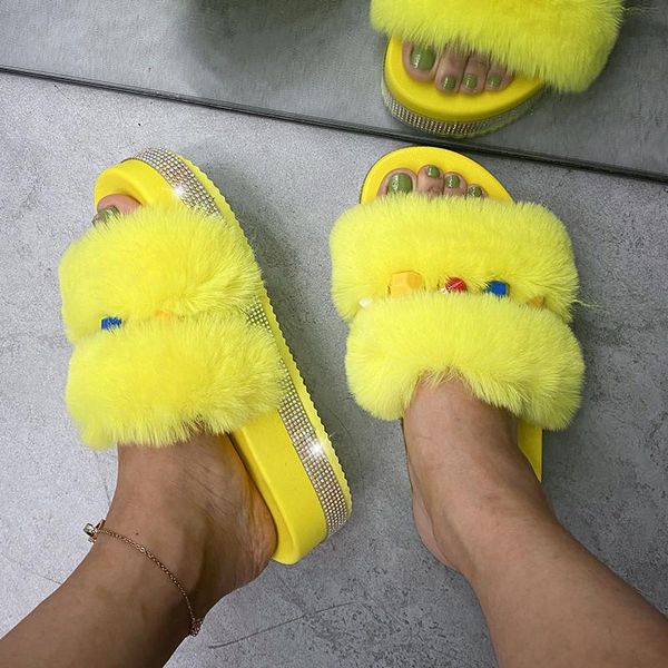 women slipper thick soles candy color ladies fluffy mules soft winter warm indoor home fur slip on slides plush shoe plus size slippers, Black
women slipper thick soles candy color ladies fluffy mules soft winter warm indoor home fur slip on slides plush shoe plus size slippers, Black